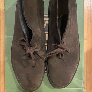 Clarks Desert Boot Dark Brown Suede